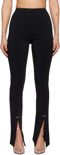 Mugler Black Pierced Trousers