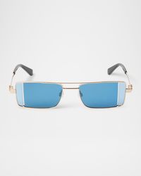 Men's Cortez Metal Rectangle Sunglasses