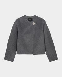 Ronda Wool-Blend Wrap Jacket