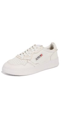 Autry Medalist Low Leather Sneakers White/White 46