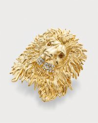Gold Lion Napkin Rings, Set of 4