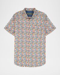 Men's Livingston Door Print Short-Sleeve Shirt