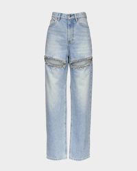 Crystal Slit Jeans