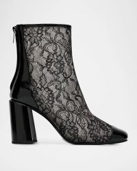 Kiss Lace Zip Ankle Boots