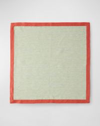 Seersucker Border Napkins, Set of 4