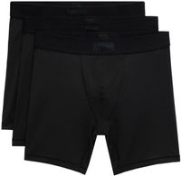 SKIMS Three-Pack Black SKIMS Cotton 5 Boxer Briefs