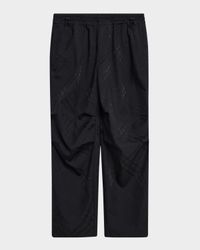 Men's Tonal Check Pull-On Trousers