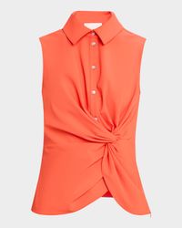 Dani Button-Front Twist Top