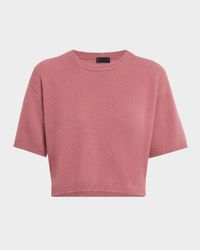 Cashmere Short-Sleeve Sweater