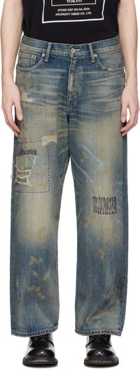 Neighborhood Blue Savage DP Wide Jeans