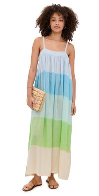 lemlem EDA Slip Dress Nefas Mint M