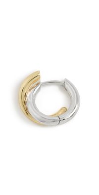 DEMARSON Jude Hoop Earring Two Tone One Size