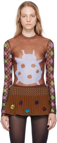 ANDREJ GRONAU SSENSE Exclusive Brown Long Sleeve T-Shirt