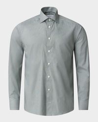Men's Slim-Fit Cotton Textured Sport Shirt