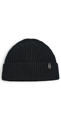 Vince Cashmere Blend Shaker Stitch Knit Beanie Black One Size