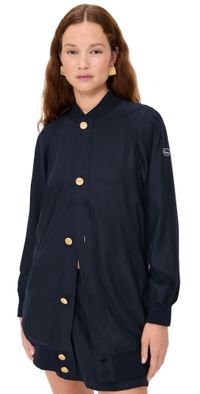 FRAME The Tennis Bomber Jacket Navy L