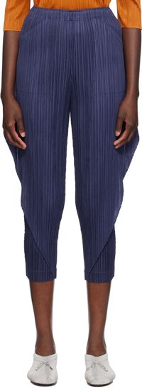 PLEATS PLEASE ISSEY MIYAKE Pantalon Thicker Bottoms 1 bleu marine