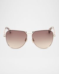 Miller-2 Metal Aviator Sunglasses