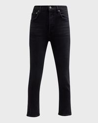 Riley High-Rise Straight-Leg Jeans