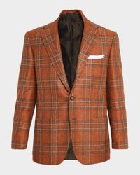 Men's Cashmere Glen Plaid Sport Coat