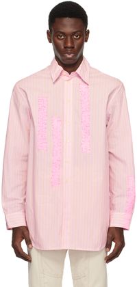 Edward Cuming Pink Striped Shirt