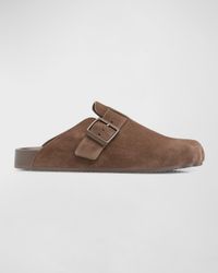Men's Suede Sunday Mule Slippers