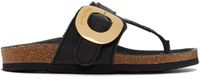 See by Chloé Black Chany Fussbett Thong Sandals