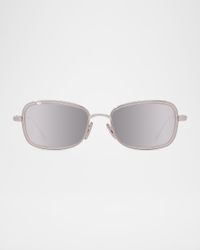 Men's LW40159UM Metal Rectangle Sunglasses