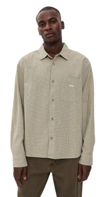 Obey Jimmy Flannel Plaid Shirt Laurel Oak Multi M