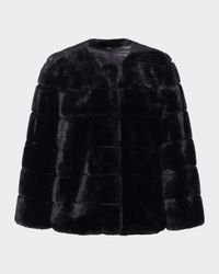 Fur-Free Short Faux Mink Coat