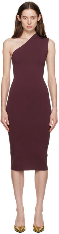 Gauge81 Burgundy Arriba Midi Dress