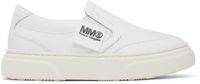MM6 Maison Margiela Kids White Logo Slip-On Sneakers