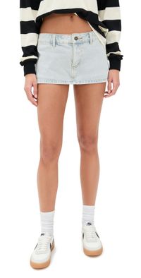 Lioness Rhode Mini Skort Light Denim XXXL