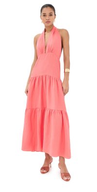 Johanna Ortiz Twilight Maxi Dress Peach 8