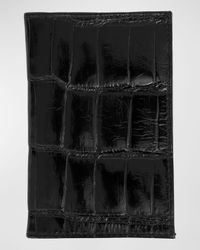 Men's Glazed Alligator Leather Bifold Card Case