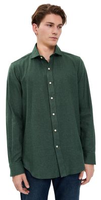 Polo Ralph Lauren Brushed Twill Sport Shirt Landmark Green Heather XXL