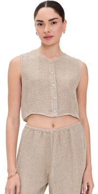 Leset Stella Crewneck Vest Dune L