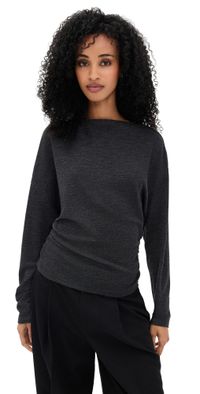 Vince Draped Top Dark Heather Grey XL