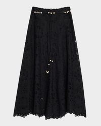 Rhiannon Embroidered Belted Skirt