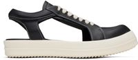 Rick Owens Black Hollywood Hollowed Vintage Sneaks Sneakers