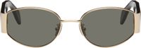 RETROSUPERFUTURE Gold & Black X Sunglasses