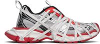 Balenciaga Gray & Red 3XL Extreme Lace Sneakers