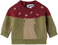 Molo Baby Red & Green Breen Sweater