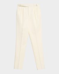 Men's Wool Twill Double-Pleated Trousers