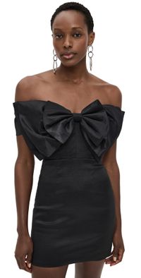 BARDOT Mini Bow Dress Black 2