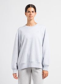 Adidas - Sweat col rond brodé en coton - Taille L/XL - Gris
