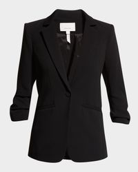 Khloe Crepe 3/4-Sleeve Blazer