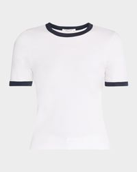 Mia Short-Sleeve Ringer Tee