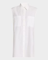 The Sleeveless Shirtdress