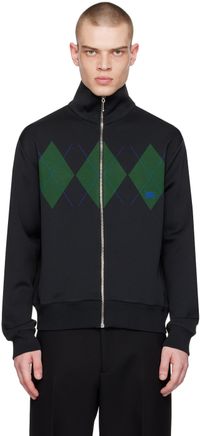 Burberry Black Zip Jacket